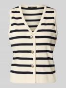 Zero Strickweste mit Knopfleiste in Marine, Größe 36