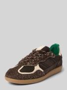 ALOHAS Sneaker aus echtem Leder mit Kontrastbesatz in Dunkelbraun, Grö...