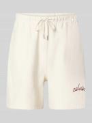 Calvin Klein Jeans Regular Fit Sweatshorts mit Logo-Stitching Modell '...