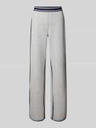 Marc Cain Wide Fit Sweatpants mit elastischem Bund in Hellgrau Melange...