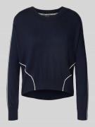 Marc Cain Strickpullover aus Woll-Mix mit Kaschmir-Anteil in Marine, G...