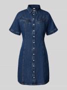 Levi's® Mini Jeanskleid mit Hemdblusenkragen in Jeansblau, Größe XS