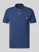 Polo Ralph Lauren Poloshirt mit Label-Stitching in Dunkelblau, Größe S