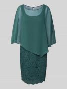 Vera Mont Knielanges Cocktailkleid im 2-in-1-Look in Smaragd, Größe 36