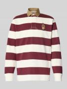 Polo Ralph Lauren Sweatshirt mit Label-Stitching in Bordeaux, Größe L