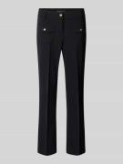 Cambio Flared Stoffhose in verkürzter Passform Modell 'FARAH' in Black...