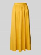 Mango Midirock mit elastischem Bund Modell 'SUNNY' in GELB, Größe 34