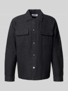 SELECTED HOMME Regular Fit Leinenhemdjacke mit Kentkragen Modell 'LERO...