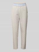 JOOP! Sweatpants mit elastischem Bund in Offwhite, Größe 36