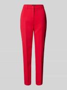 Marc Cain Feminine Fit Stoffhose mit Bügelfalten in Rot, Größe 34