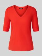 Lauren Ralph Lauren T-Shirt mit V-Ausschnitt Modell 'JUDY' in Hellrot ...