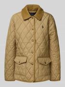 Polo Ralph Lauren Steppjacke mit Umlegekragen und Pattentaschen in Kha...