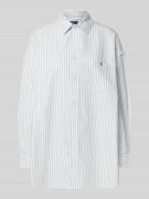 Polo Ralph Lauren Regular Fit Hemdbluse mit Logo-Stitching in Hellblau...