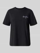 Vila T-Shirt mit Motiv-Print Modell 'NORA' in Anthrazit, Größe L