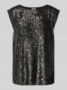 Street One Blusentop mit Paillettenbesatz in Anthrazit, Größe 38