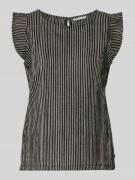 Tom Tailor Denim Relaxed Fit Blusenshirt mit Strukturmuster in Beige, ...