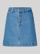 YAS Jeansrock mit Knopfleiste Modell 'CECI' in Jeansblau, Größe 34