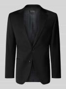 DIGEL Modern Fit 2-Knopf-Sakko aus Schurwoll-Mix in Black, Größe 48