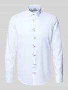 Jake*s Slim Fit Business-Hemd aus reiner Baumwolle mit Kentkragen in W...