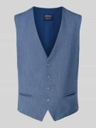 MCNEAL Weste mit V-Ausschnitt und Paspeltaschen in Blau, Größe 50