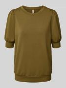 Soyaconcept Sweatshirt mit gerippten Abschlüssen Modell 'BANU' in Khak...