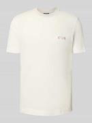 Emporio Armani T-Shirt mit Label-Stitching und Rundhalsausschnitt in O...