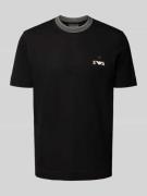 Emporio Armani T-Shirt mit Label-Stitching und Rundhalsausschnitt in B...