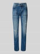 Gang Boyfriend Fit Jeans im Destroyed-Look Modell 'NICA WORKER' in Bla...