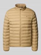 Tommy Hilfiger Regular Fit Steppjacke mit Logo-Stitching in Beige, Grö...