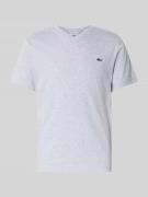 Lacoste Regular Fit T-Shirt aus reiner Baumwolle in Hellgrau, Größe XL