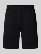 Lacoste Regular Fit Sweatshorts aus Baumwoll-Mix in Black, Größe L
