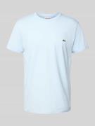 Lacoste Regular Fit T-Shirt aus reiner Baumwolle in Hellblau, Größe L