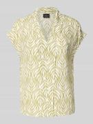 s.Oliver BLACK LABEL Relaxed Fit Blusentop aus reiner Viskose in Gruen...