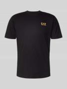 EA7 Emporio Armani T-Shirt mit Label-Print in Black, Größe L