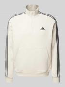 adidas Sportswear Sweatshirt mit Logo-Stitching in Beige, Größe XL