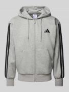 adidas Sportswear Sweatjacke mit Viskose-Anteil und Logo-Stitching in ...