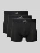 adidas Sportswear Trunks mit elastischem Label-Bund in Black, Größe M