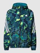 adidas Sportswear Jacke mit Kapuze in Petrol, Größe XXL