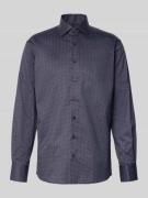 ETERNA Modern Fit Business-Hemd mit Kentkragen in Marine, Größe 45