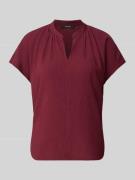 OPUS Blusenshirt mit V-Ausschnitt Modell 'Fasura' in Dunkelrot, Größe ...
