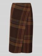 Polo Ralph Lauren Knielanger Rock aus Lanawoll-Mix in Wickel-Optik in ...