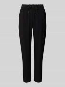 Zero Stoffhose aus Viskose mit elastischem Bund in BLACK, Größe 38