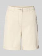 Tom Tailor Regular Fit Bermudas aus Baumwoll-Mix in Beige, Größe 34