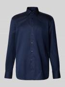 ETERNA Regular Fit Business-Hemd mit Kentkragen in Marine, Größe 40