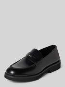 BOSS Slipper aus Kalbsleder in Black, Größe 37