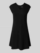 BOSS Orange Leicht ausgestelltes Minikleid aus Viskose-Mix in Black, G...