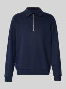 Christian Berg Men Oversized Sweatshirt mit Kentkragen in Marine, Größ...