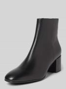 Högl Ankle Boots aus Leder mit Blockabsatz in Black, Größe 36