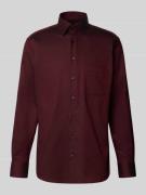 ETERNA Modern Fit Business-Hemd mit Kentkragen in Bordeaux, Größe 42
