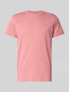 Tommy Jeans Slim Fit T-Shirt aus reiner Baumwolle in Koralle, Größe L
